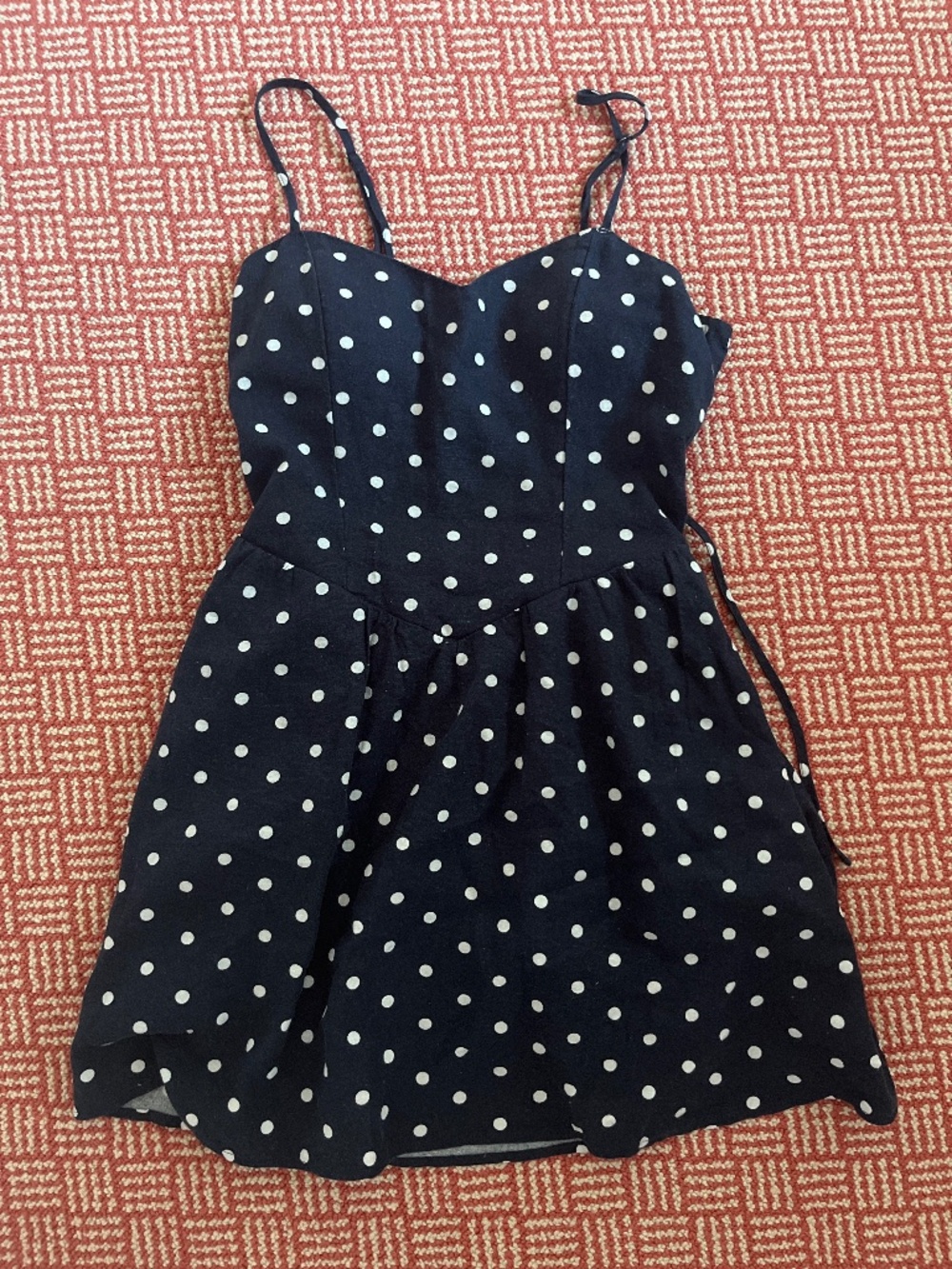Hollister Navy Polka dot dress